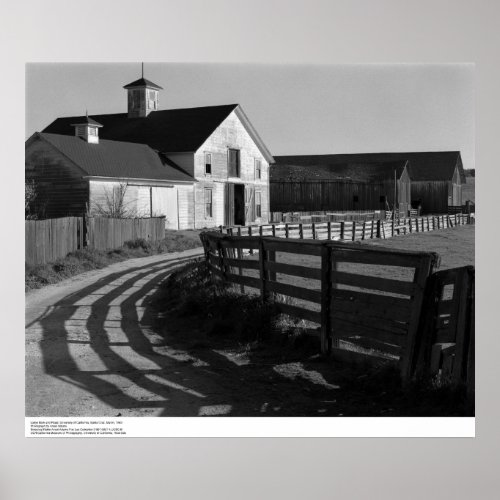 Large Barn and Road March 1962 Poster