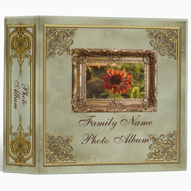 Large Baroque Photo Album - Binder (Front/Spine)
