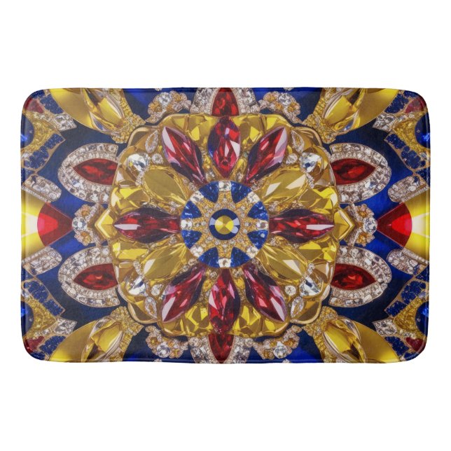 Large bath mat with Colombia Colors (Front)