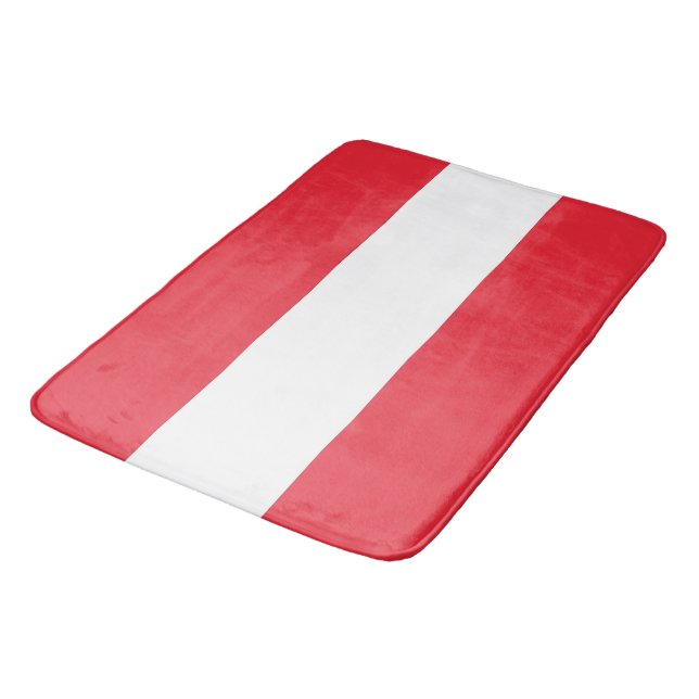 Large bath mat with flag of Austria (Angled)