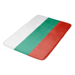 Large bath mat with flag of Bulgaria