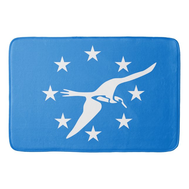 Large bath mat with flag of Corpus Christi (Front)
