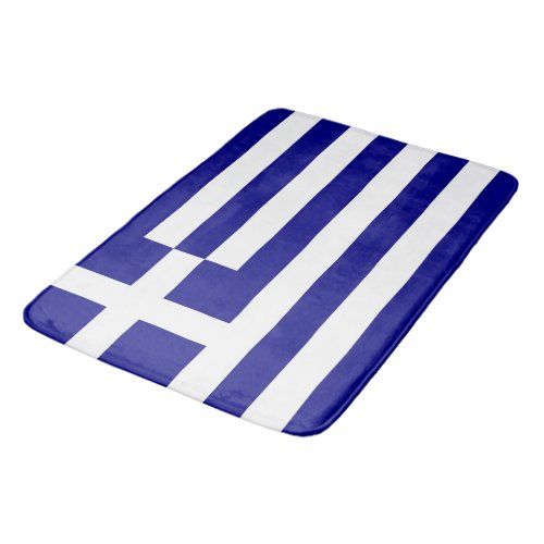 Large bath mat with flag of Greece