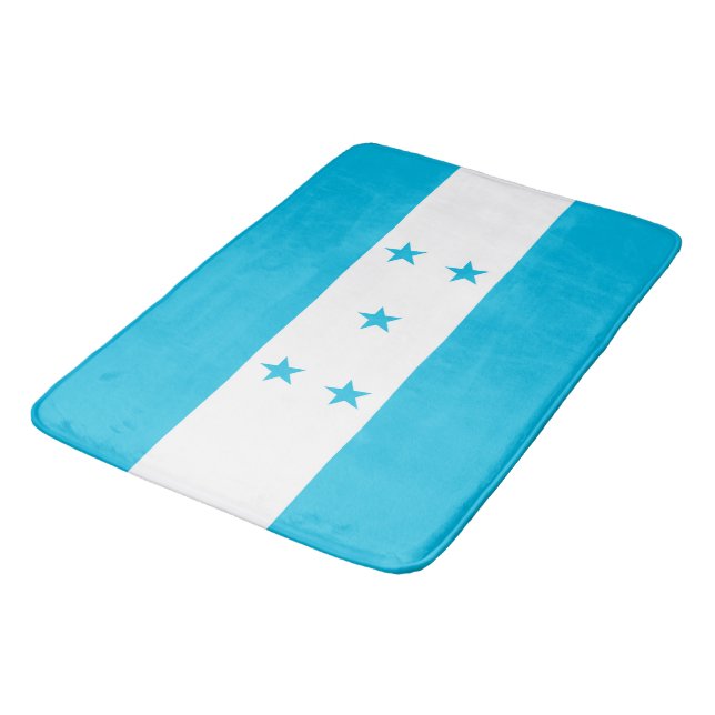 Large bath mat with flag of Honduras (Angled)
