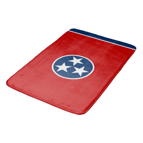 Large bath mat with flag of Tennessee USA