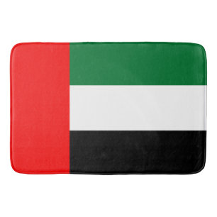 Large bath mat with flag of United Arab Emirates