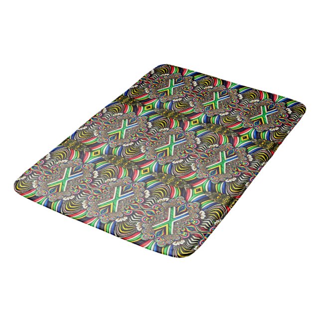 Large bath mat with South African Colors (Angled)