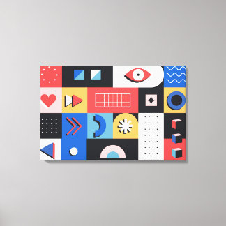 Large Bauhaus Art Canvas Print 10 -Size Adjustable