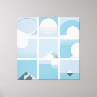 Large Bauhaus Art Canvas Print 14 -Size Adjustable