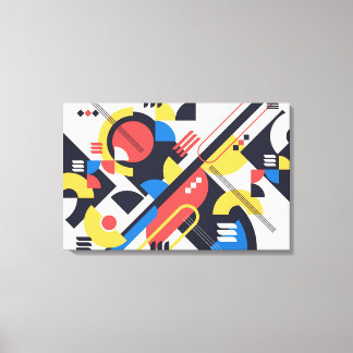 Large Bauhaus Art Canvas Print 7 (Size Adjustable)