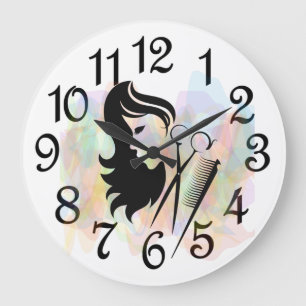 Large Beauty Salon Acrylic Wall Clock