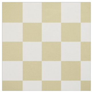 Large, Beige Checkers Pattern Fabric