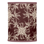 Large Beige on Maroon Brown Dramatic Damask Lamp Shade (Left)