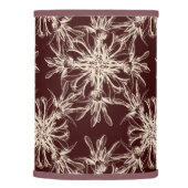 Large Beige on Maroon Brown Dramatic Damask Lamp Shade (Right)