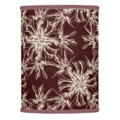 Large Beige on Maroon Brown Dramatic Damask Lamp Shade (Front)