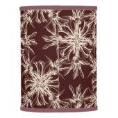Large Beige on Maroon Brown Dramatic Damask Lamp Shade (Back)