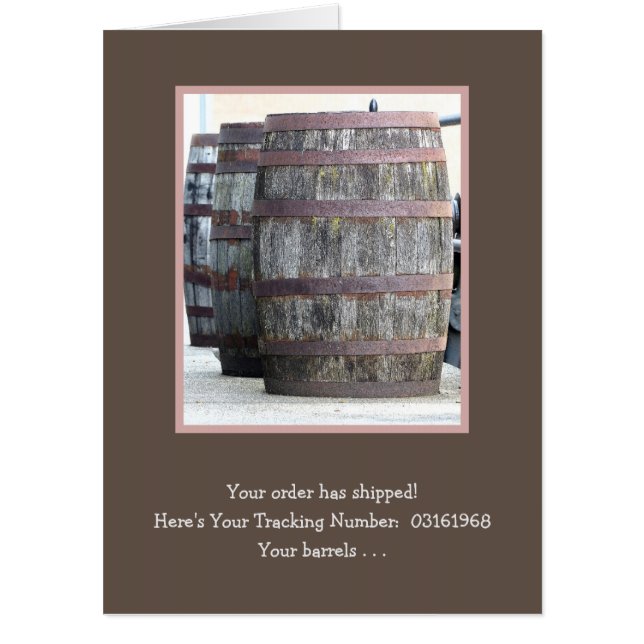 LARGE BIRTHDAY FROM GROUP/ BARRELS OF FUN CARD (Front)