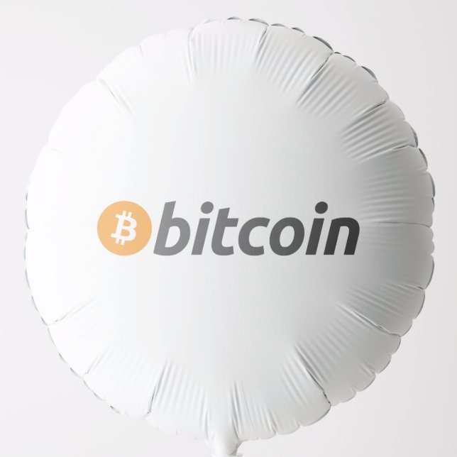 Large Bitcoin logo with orange Bitcoin symbol Balloon (Front)