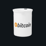 Large Bitcoin logo with orange Bitcoin symbol Beverage Pitcher<br><div class="desc">Classic large Bitcoin logo with orange Bitcoin symbol. A classic design that is a must-have in every Bitcoin and crypto enthusiasts' collection.</div>