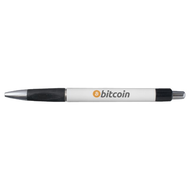 Large Bitcoin logo with orange Bitcoin symbol Pen (Front)