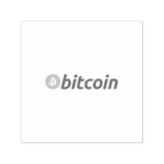 Large Bitcoin logo with orange Bitcoin symbol Self-inking Stamp