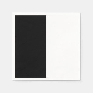 Large Black And White Middle Paper Napkins
