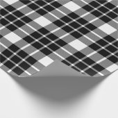 Large Black and White Plaid Wrapping Paper (Corner)