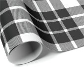 Large Black and White Plaid Wrapping Paper (Roll Corner)