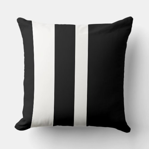  Large Black And White Random Stripe  Throw Pillow