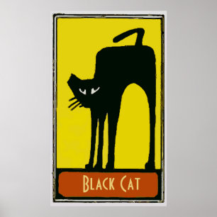 Large Black Cat, Poster