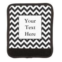 Large Black Chevron Design with Custom Text
