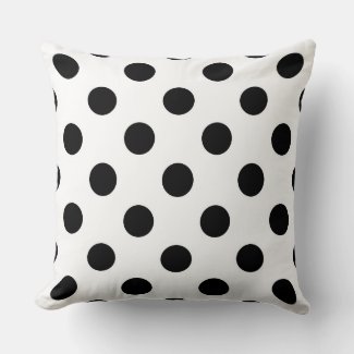 Large Black Polka Dots 