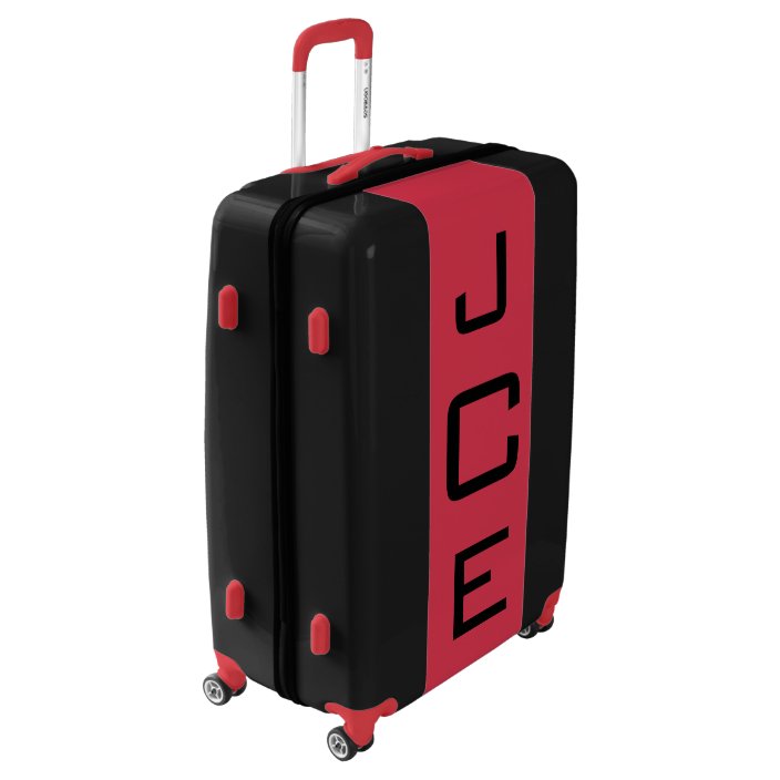 monogrammed rolling luggage