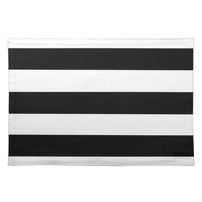 Large Black Stripes Placemat (Front)