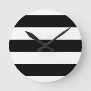 large black stripes round clock