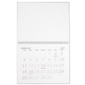 Large Blank Calendar Holidays With Large Numbers | Zazzle