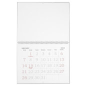 Large Blank Calendar Holidays With Large Numbers | Zazzle