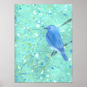 Large Bluebird Print