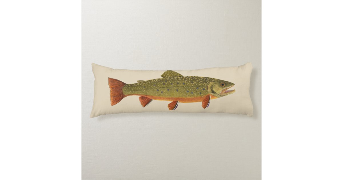 Large Body Pillow featuring Trout | Zazzle.com