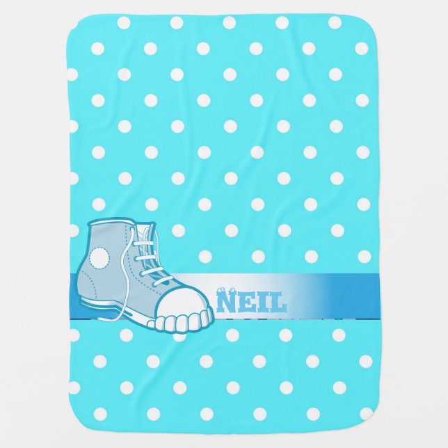 Large Boots   Baby Blanket (Front)