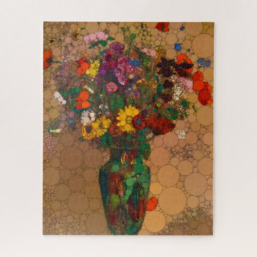 Large Bouquet of Wild Flowers _ After Odilon Redon Jigsaw Puzzle