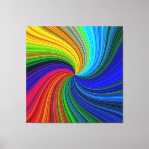 Large Bright Colorful Abstract Canvas Wall Art