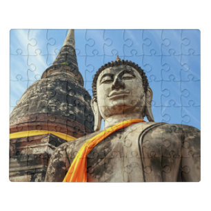 Large Buddha in Ayutthaya, Thailand Jigsaw Puzzle