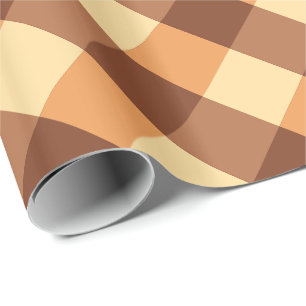 Large Buffalo Check, light brown and golden yellow Wrapping Paper
