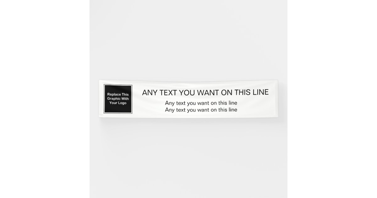 Large Business Logo Banner Template Zazzle Large Business Logo Banner Template