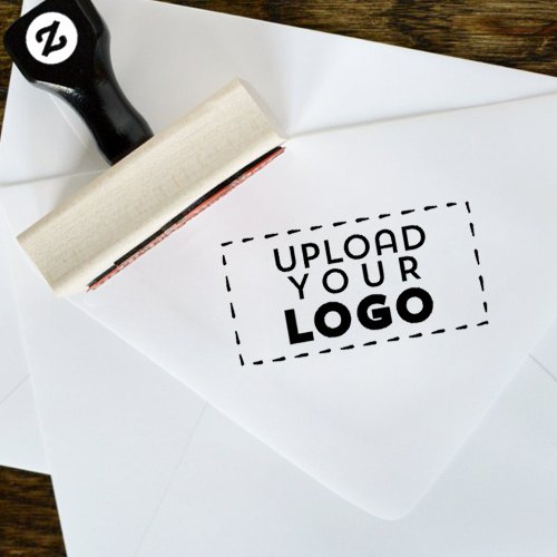 Large Business Logo Custom Rubber Wooden Stamp
