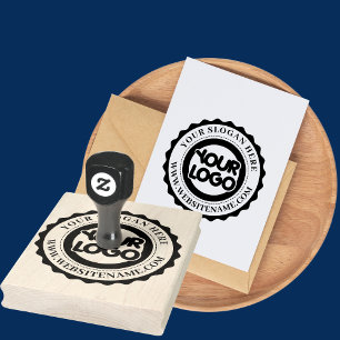 Large Business Logo for Small Business Branding Rubber Stamp