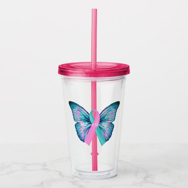 Large Butterfly Mutant Strong Acrylic Tumbler (Front)