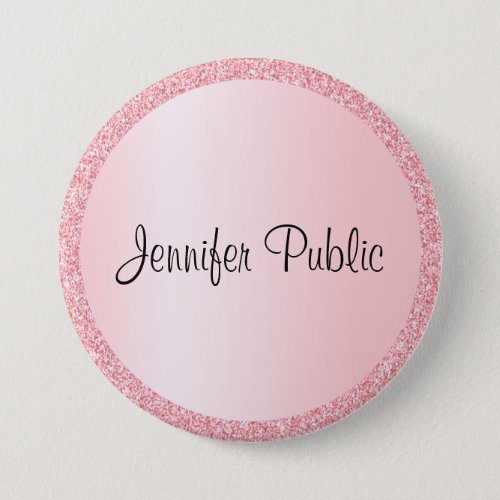 Large Button Personalized Monogram Template Trendy