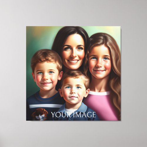 large canvas print for family photo